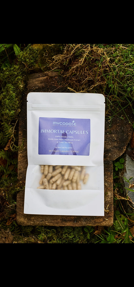 Immortal Capsules with Lion's Mane, NMN and Celtic Sea Moss